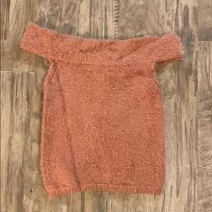 Fuzzy off should crop top